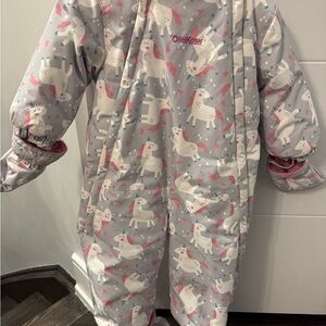 OshKosh B'gosh Pink Unicorn Snowsuit